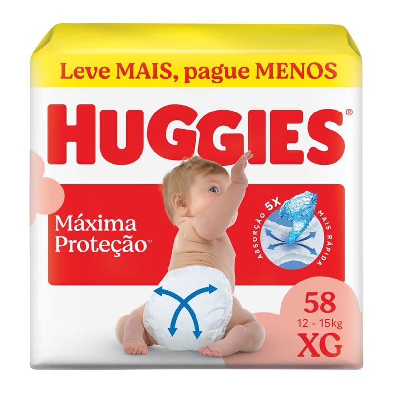 FRD HUGGIES SUPREME CARE HIPER XG 58 UNID