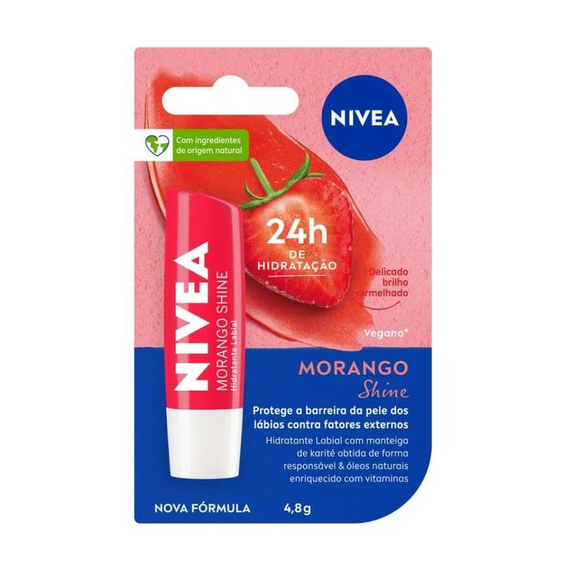 PROTETOR LABIAL NIVEA MORANGO 4,8G