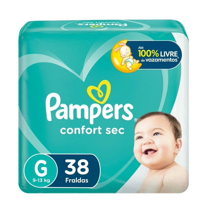 FRD PAMPERS CONFORT SEC MEGA TAM G C/38