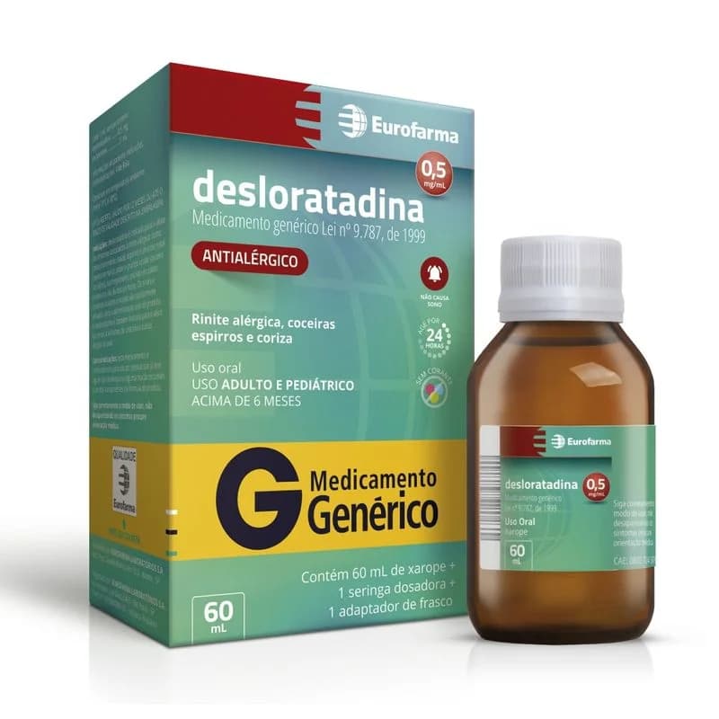 DESLORATADINA G 0,5MG XPE 60ML EUROFARMA
